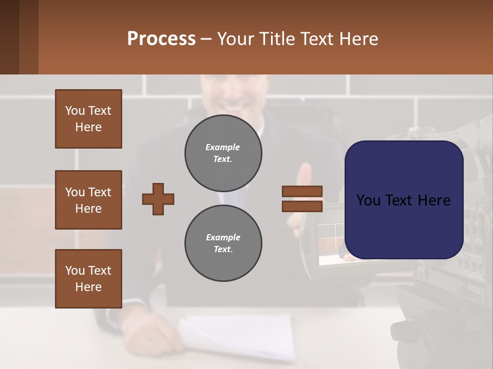 A Man Giving A Thumbs Up In Front Of A Camera PowerPoint Template