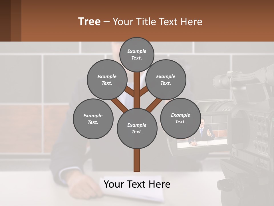 A Man Giving A Thumbs Up In Front Of A Camera PowerPoint Template