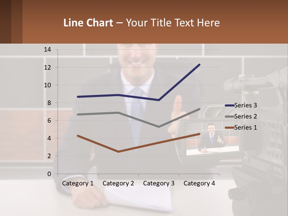A Man Giving A Thumbs Up In Front Of A Camera PowerPoint Template