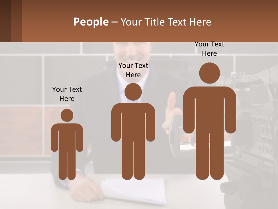 A Man Giving A Thumbs Up In Front Of A Camera PowerPoint Template