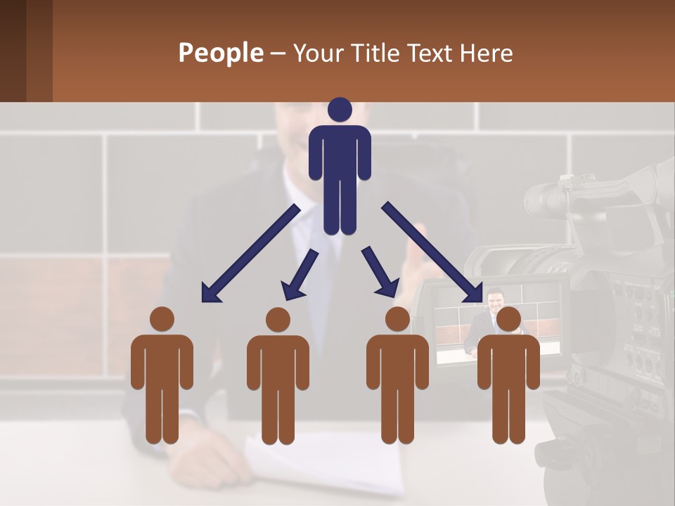 A Man Giving A Thumbs Up In Front Of A Camera PowerPoint Template