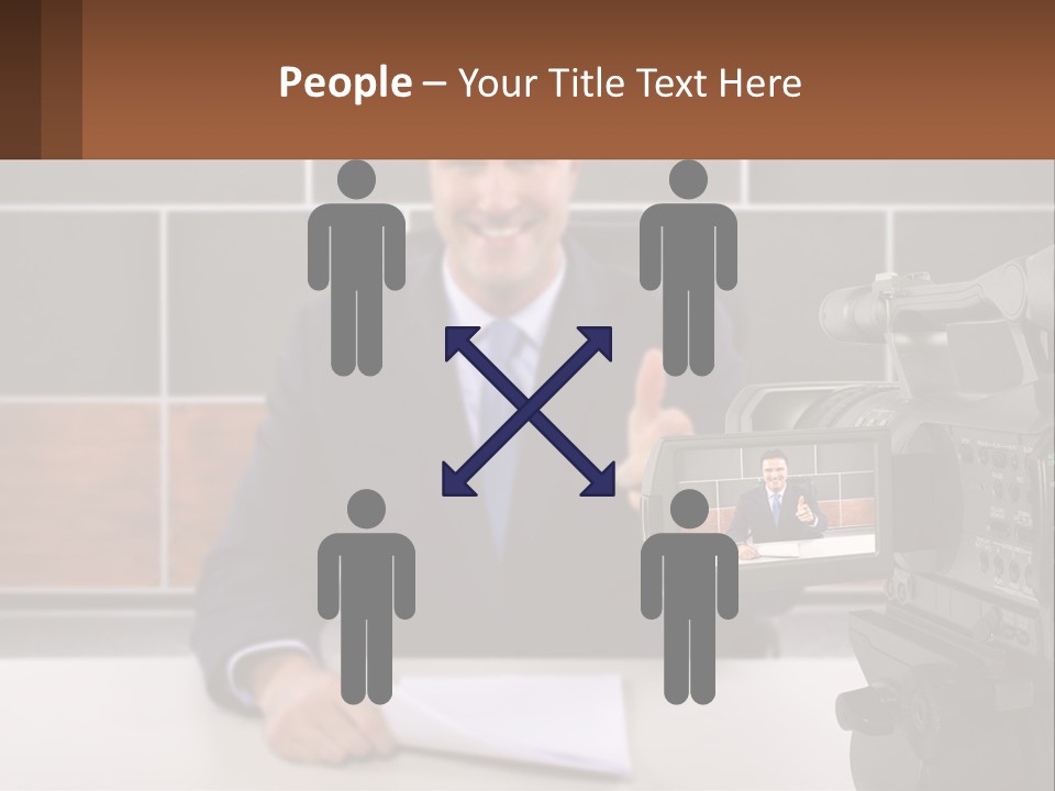 A Man Giving A Thumbs Up In Front Of A Camera PowerPoint Template