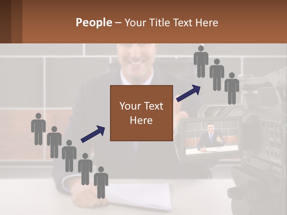 A Man Giving A Thumbs Up In Front Of A Camera PowerPoint Template
