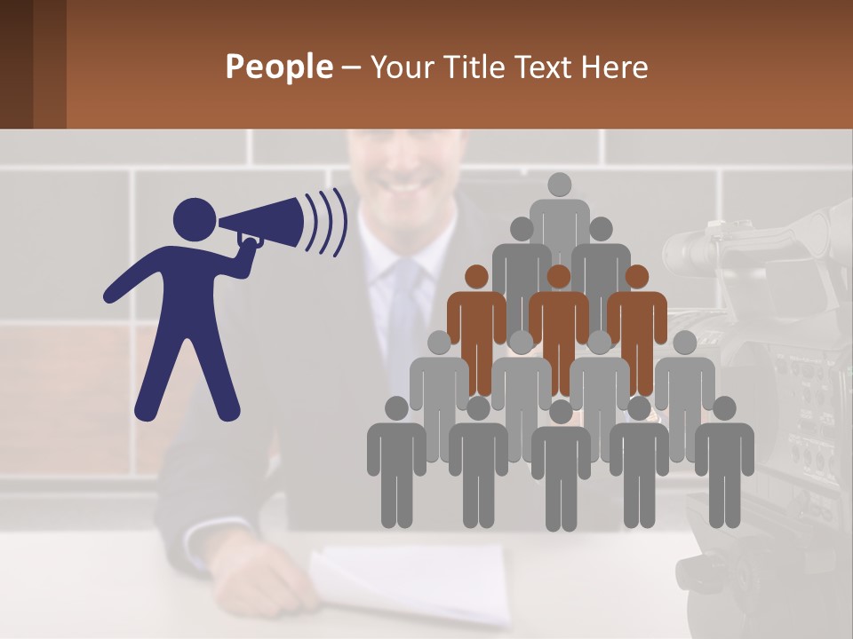 A Man Giving A Thumbs Up In Front Of A Camera PowerPoint Template