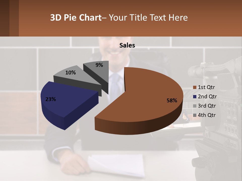 A Man Giving A Thumbs Up In Front Of A Camera PowerPoint Template
