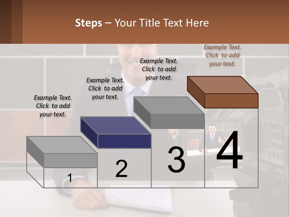 A Man Giving A Thumbs Up In Front Of A Camera PowerPoint Template