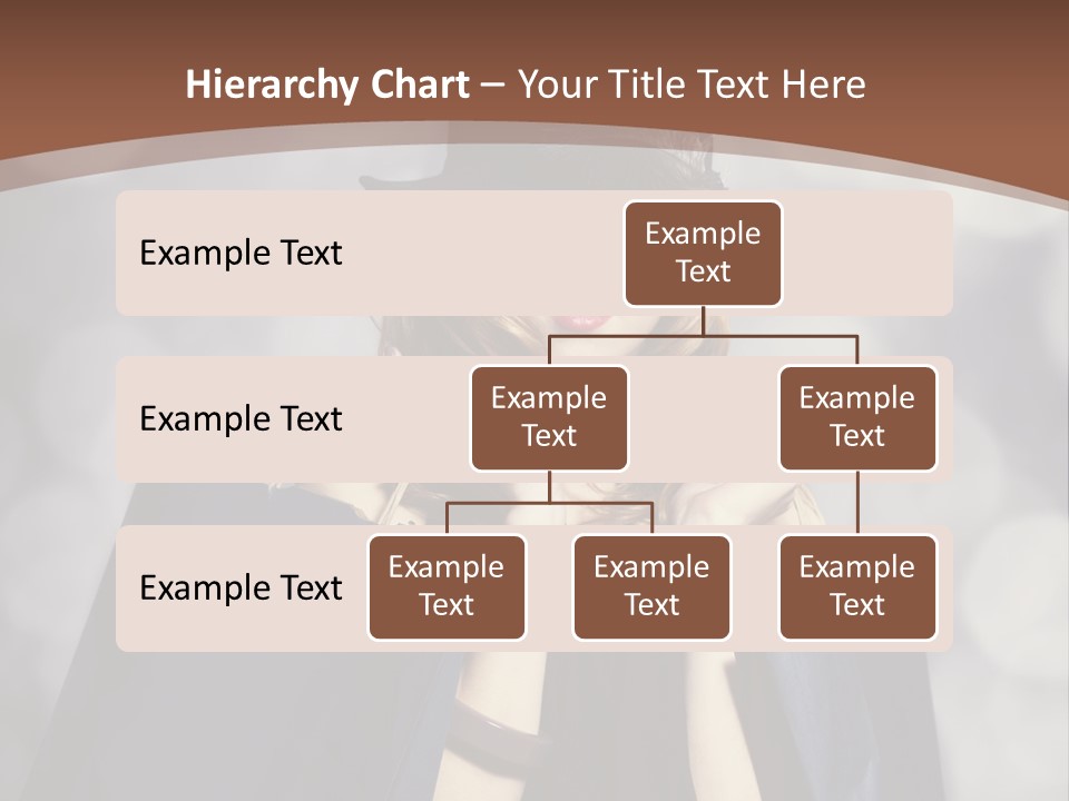 A Woman In A Hat Holding Shopping Bags PowerPoint Template
