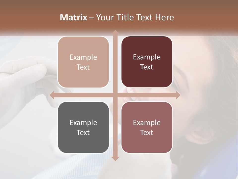 A Woman Is Smiling As She Gets Her Teeth Checked PowerPoint Template
