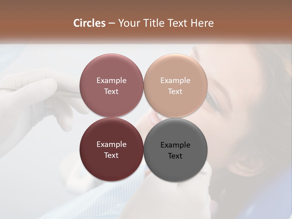 A Woman Is Smiling As She Gets Her Teeth Checked PowerPoint Template