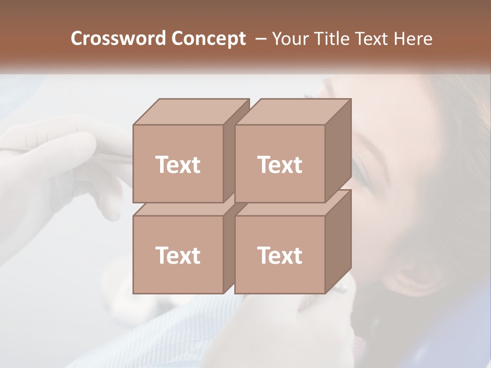 A Woman Is Smiling As She Gets Her Teeth Checked PowerPoint Template