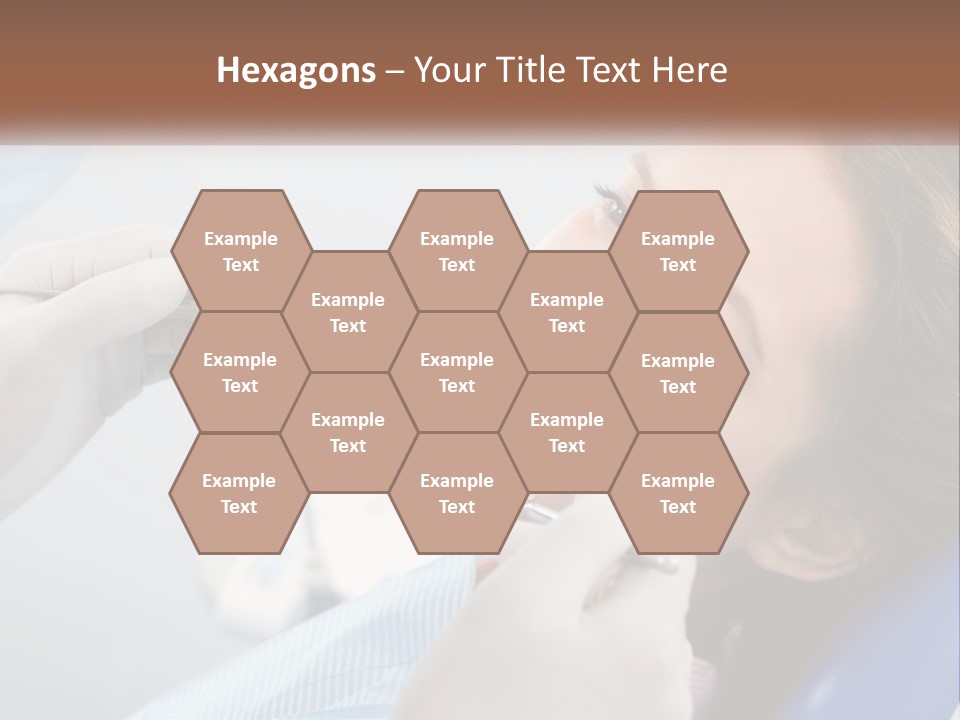 A Woman Is Smiling As She Gets Her Teeth Checked PowerPoint Template