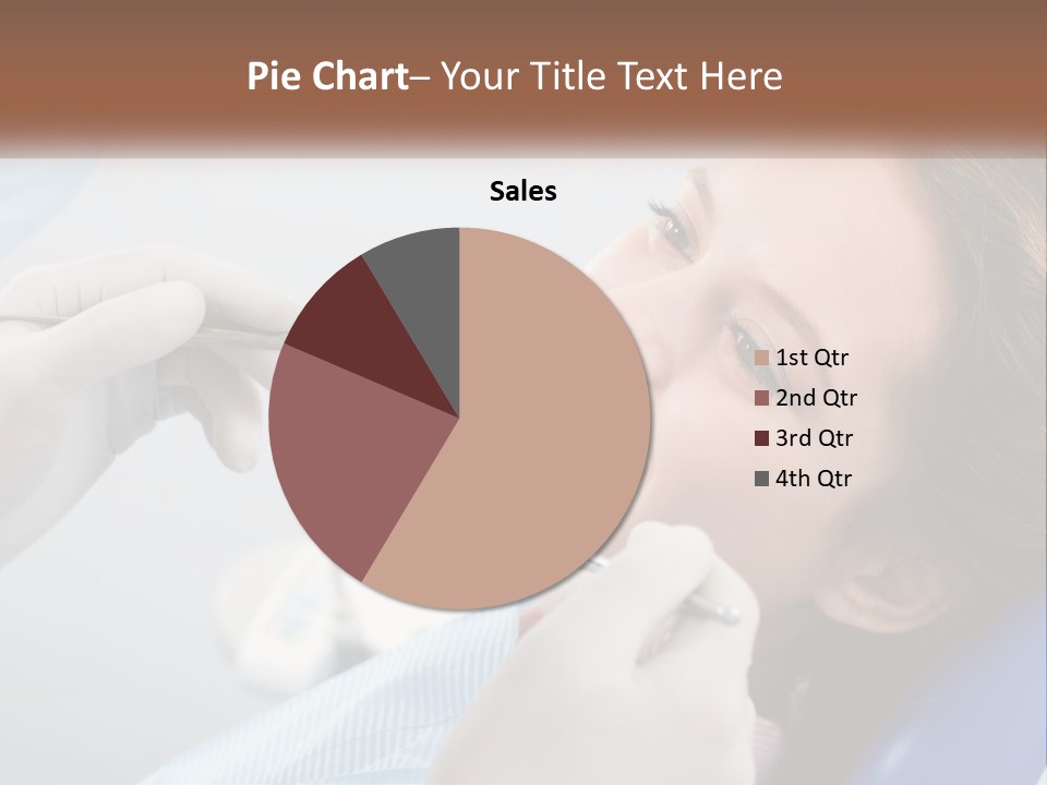A Woman Is Smiling As She Gets Her Teeth Checked PowerPoint Template