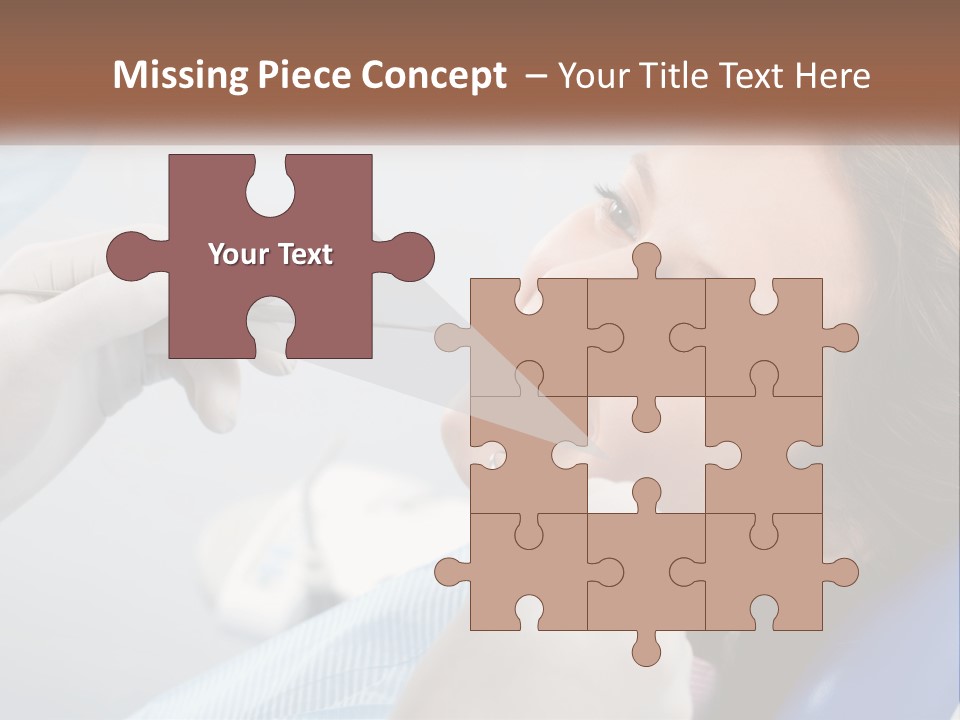 A Woman Is Smiling As She Gets Her Teeth Checked PowerPoint Template