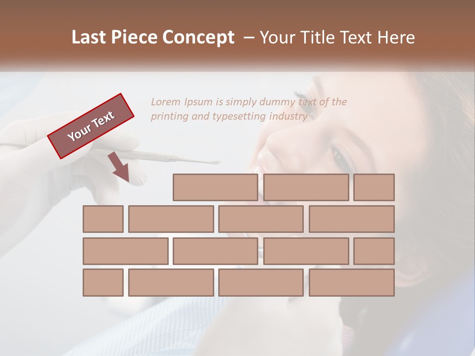 A Woman Is Smiling As She Gets Her Teeth Checked PowerPoint Template