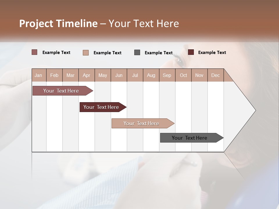 A Woman Is Smiling As She Gets Her Teeth Checked PowerPoint Template