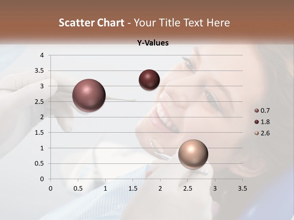 A Woman Is Smiling As She Gets Her Teeth Checked PowerPoint Template
