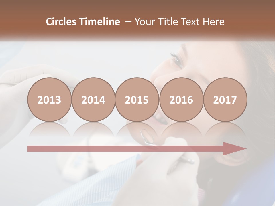 A Woman Is Smiling As She Gets Her Teeth Checked PowerPoint Template