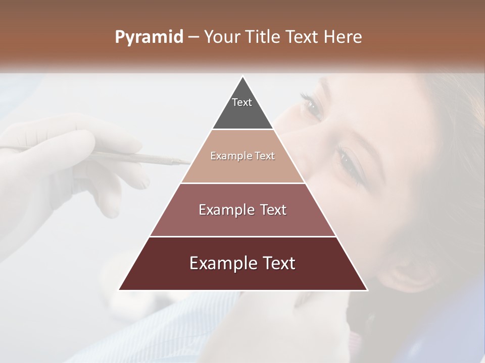 A Woman Is Smiling As She Gets Her Teeth Checked PowerPoint Template