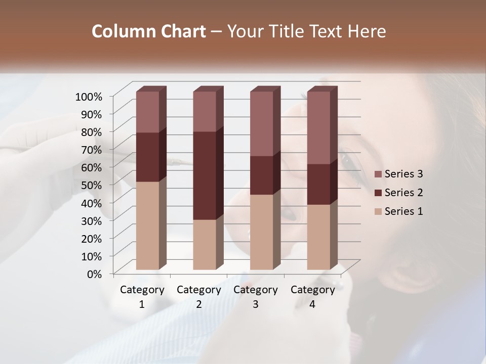 A Woman Is Smiling As She Gets Her Teeth Checked PowerPoint Template