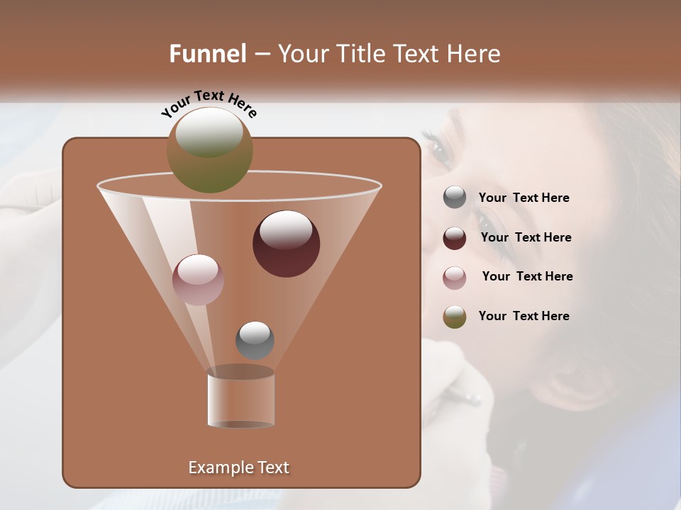 A Woman Is Smiling As She Gets Her Teeth Checked PowerPoint Template