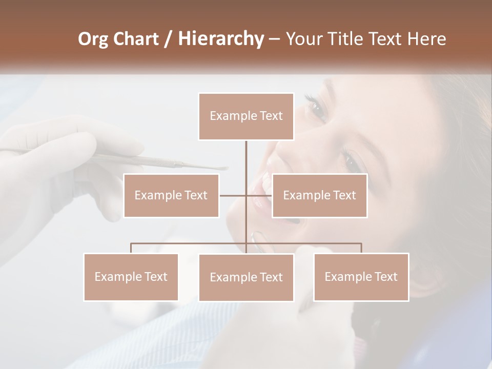 A Woman Is Smiling As She Gets Her Teeth Checked PowerPoint Template