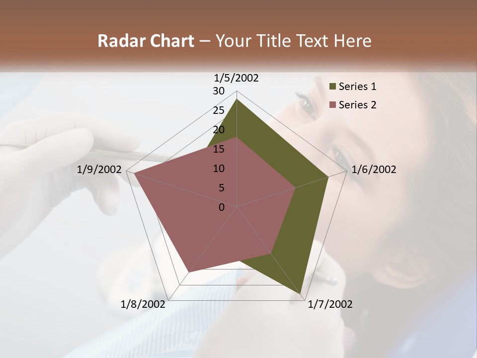 A Woman Is Smiling As She Gets Her Teeth Checked PowerPoint Template