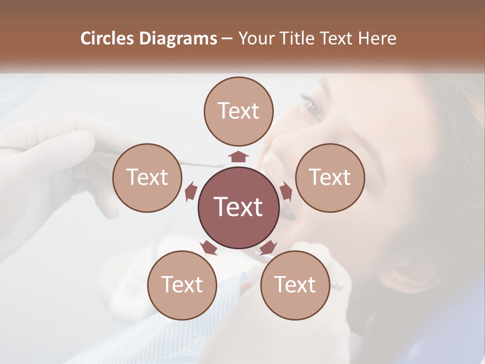 A Woman Is Smiling As She Gets Her Teeth Checked PowerPoint Template