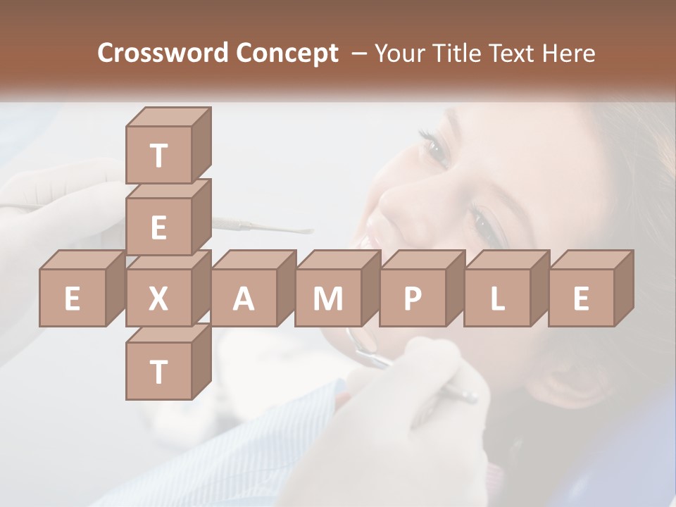 A Woman Is Smiling As She Gets Her Teeth Checked PowerPoint Template