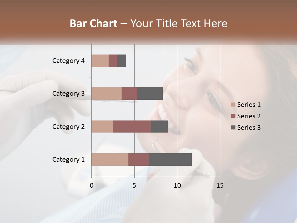 A Woman Is Smiling As She Gets Her Teeth Checked PowerPoint Template