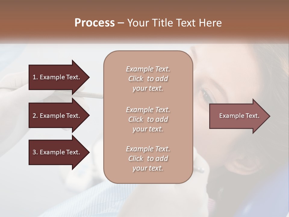 A Woman Is Smiling As She Gets Her Teeth Checked PowerPoint Template