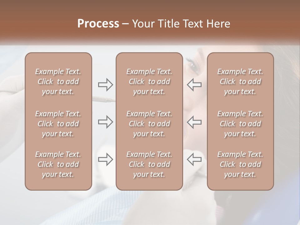 A Woman Is Smiling As She Gets Her Teeth Checked PowerPoint Template