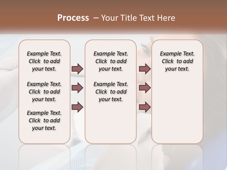A Woman Is Smiling As She Gets Her Teeth Checked PowerPoint Template