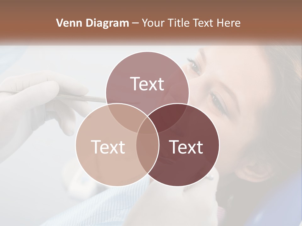 A Woman Is Smiling As She Gets Her Teeth Checked PowerPoint Template