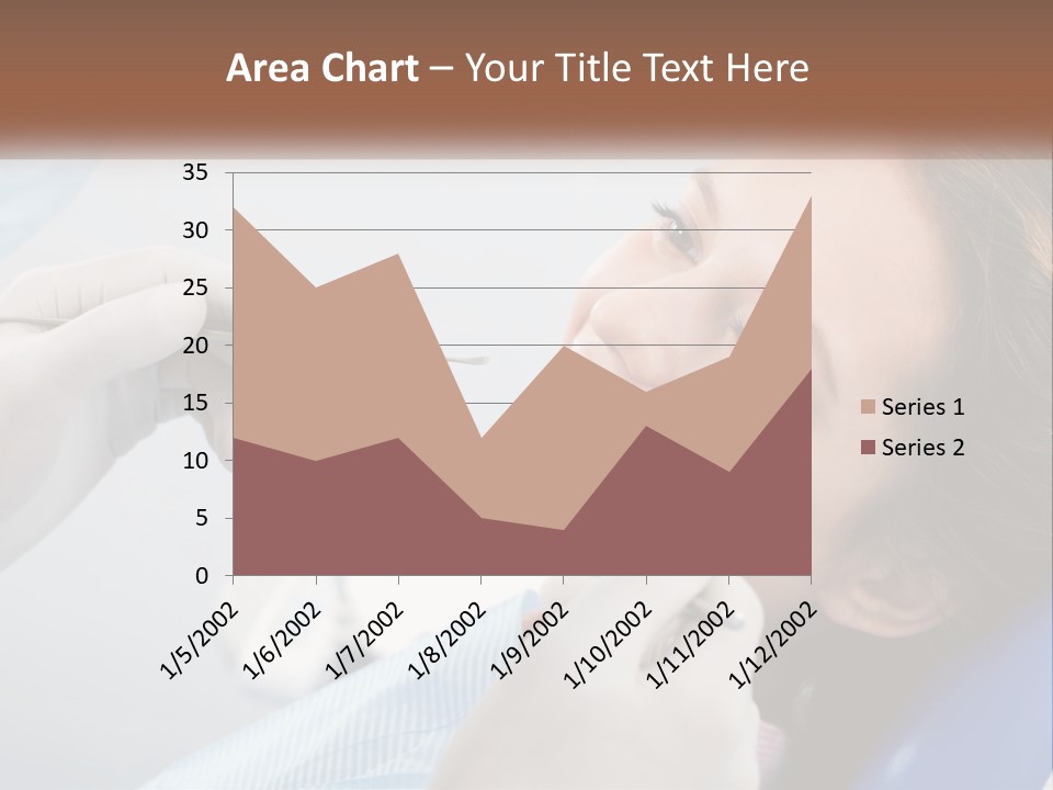 A Woman Is Smiling As She Gets Her Teeth Checked PowerPoint Template