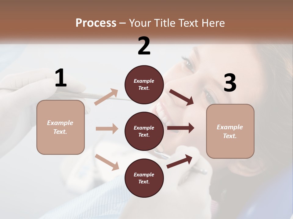 A Woman Is Smiling As She Gets Her Teeth Checked PowerPoint Template