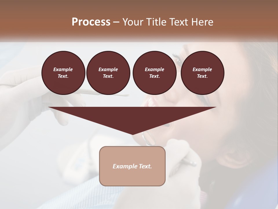 A Woman Is Smiling As She Gets Her Teeth Checked PowerPoint Template