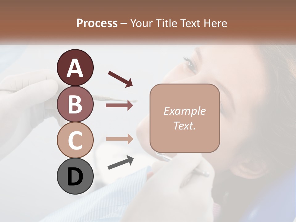 A Woman Is Smiling As She Gets Her Teeth Checked PowerPoint Template