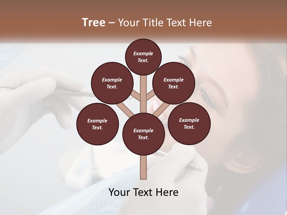 A Woman Is Smiling As She Gets Her Teeth Checked PowerPoint Template