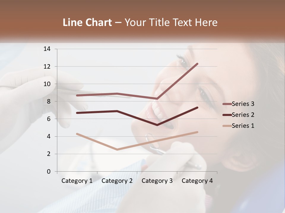 A Woman Is Smiling As She Gets Her Teeth Checked PowerPoint Template