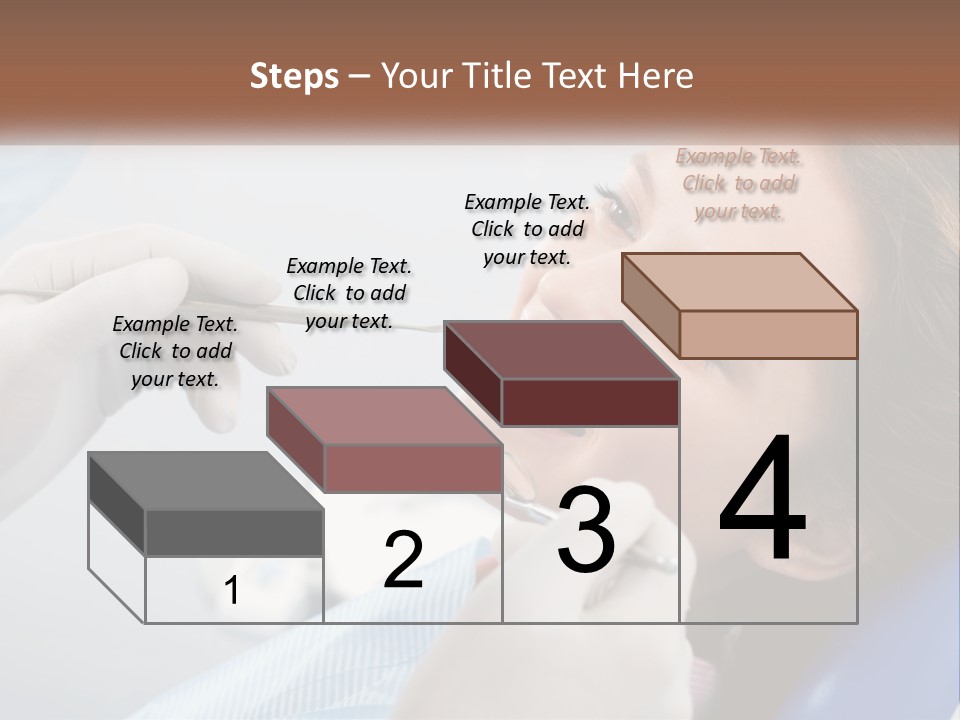 A Woman Is Smiling As She Gets Her Teeth Checked PowerPoint Template