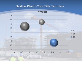 A Construction Site With A Crane In The Background PowerPoint Template