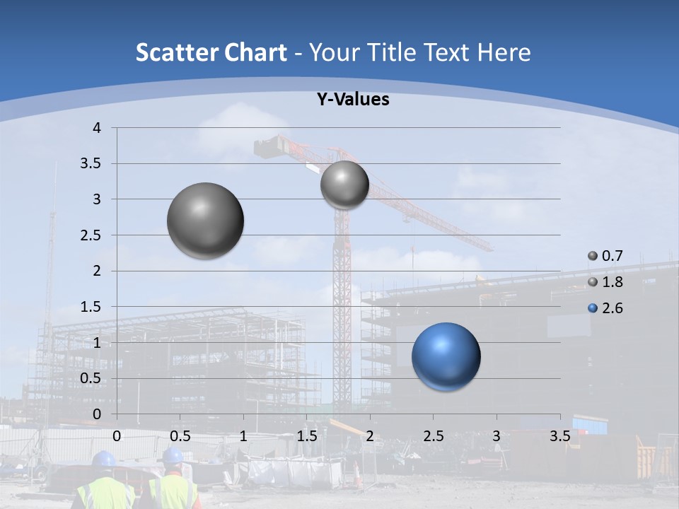 A Construction Site With A Crane In The Background PowerPoint Template