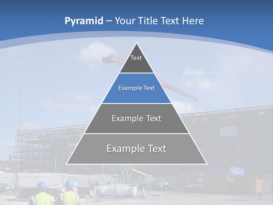 A Construction Site With A Crane In The Background PowerPoint Template