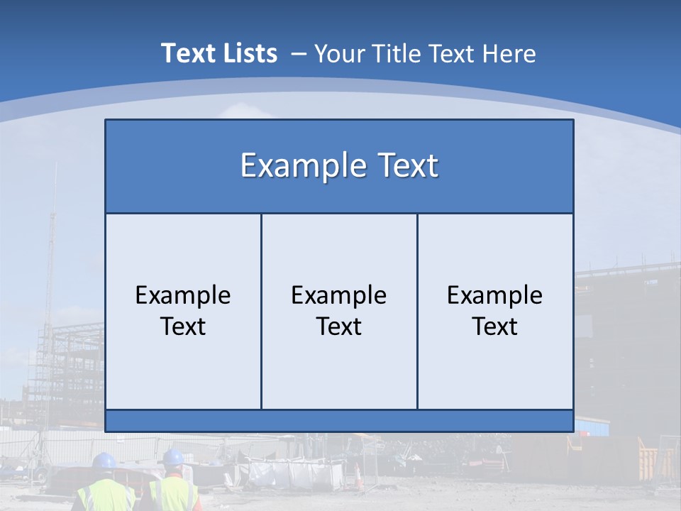 A Construction Site With A Crane In The Background PowerPoint Template