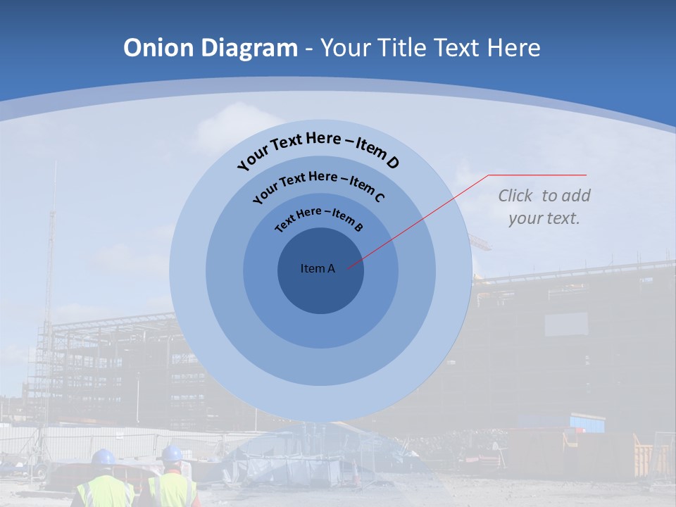 A Construction Site With A Crane In The Background PowerPoint Template