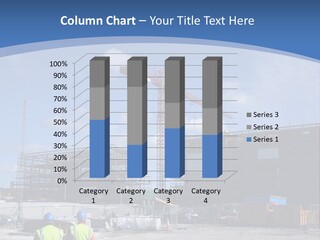 A Construction Site With A Crane In The Background PowerPoint Template