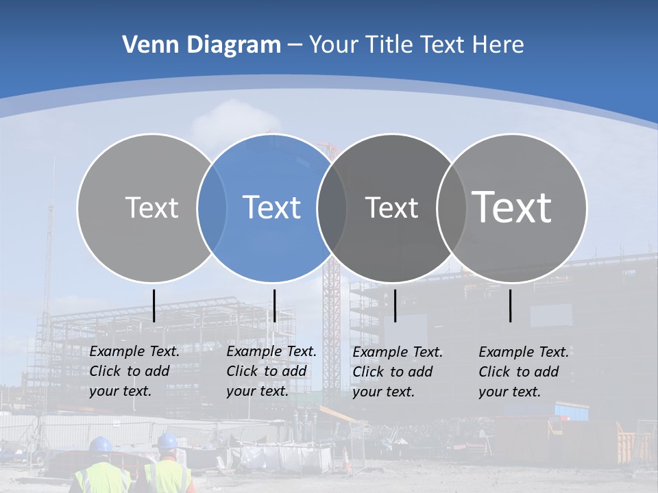 A Construction Site With A Crane In The Background PowerPoint Template
