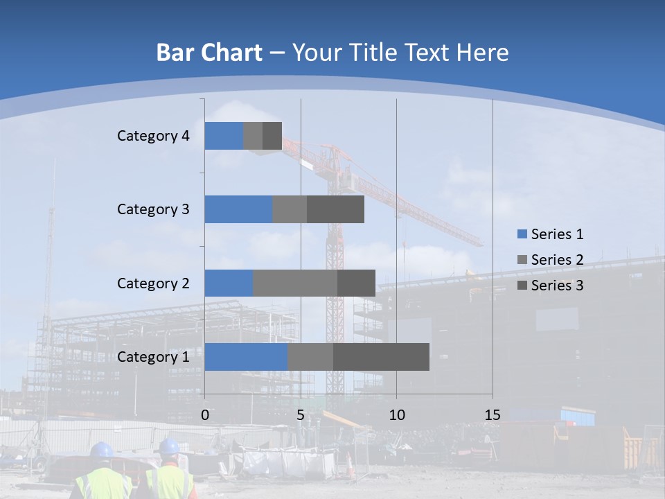 A Construction Site With A Crane In The Background PowerPoint Template