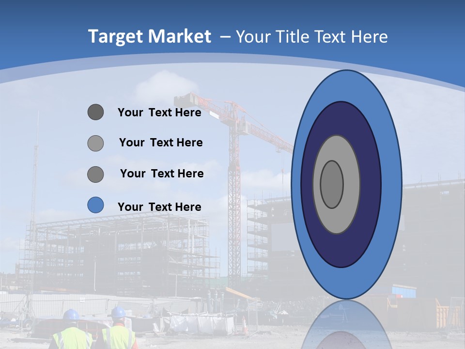 A Construction Site With A Crane In The Background PowerPoint Template