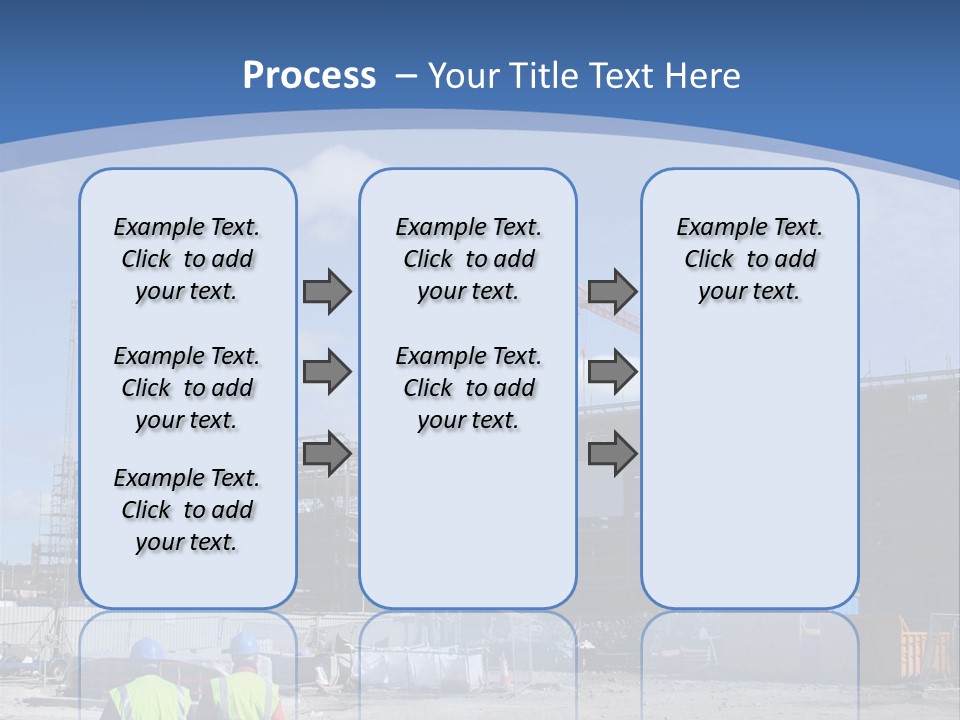 A Construction Site With A Crane In The Background PowerPoint Template